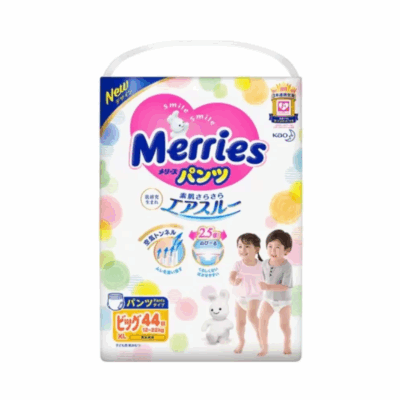 MERRIES pieluchomajtki, rozmiar XL, 12–22 kg, 46 szt.