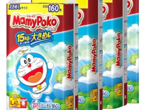 MAMY POKO UNICHARM japońskie pieluchomajtki, rozmiar L, 9–15 kg, 40 szt.