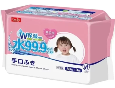 Lec.Be – 99% chusteczki nawilżane dla niemowląt do rąk i twarzy, 240 szt. (80×3)