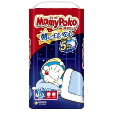 Mamy Poko nocne pieluchomajtki, rozmiar M (6–13 kg), 36 szt.