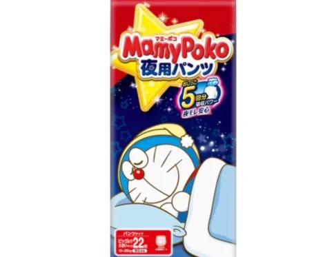 MAMY POKO japońskie nocne pieluchomajtki, rozmiar XXL, 13–28 kg, 22 szt.