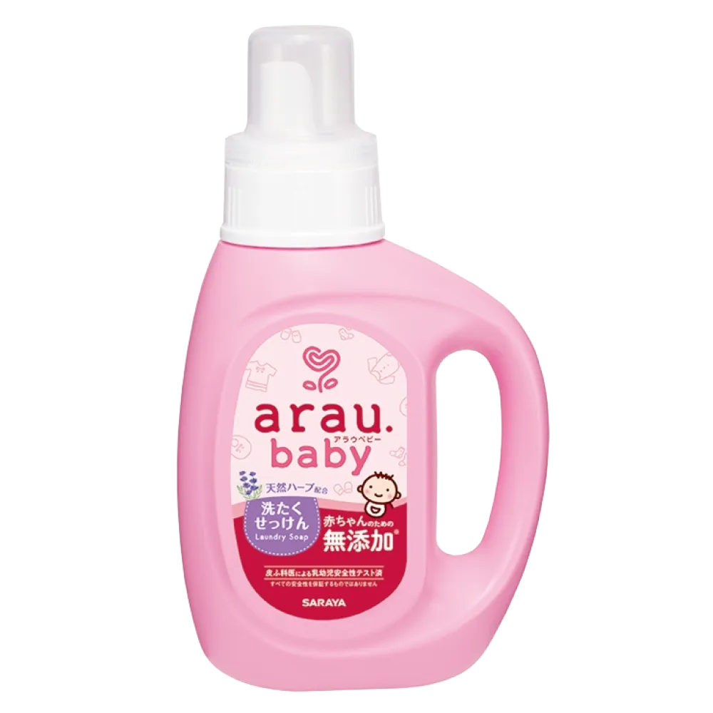 Arau Baby – naturalny płyn do prania ubranek dziecięcych z ekstraktem lawendy i mięty, 800 ml
