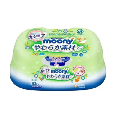 Moony – chusteczki nawilżane w pudełku, 76 szt.