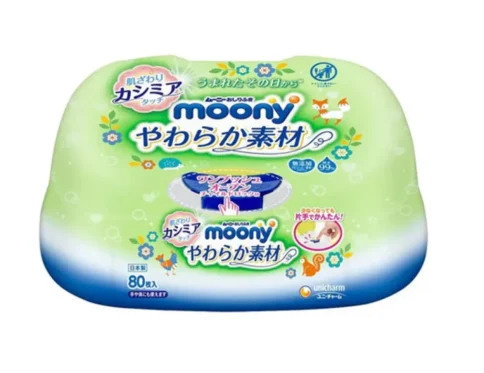 Moony – chusteczki nawilżane w pudełku, 76 szt.